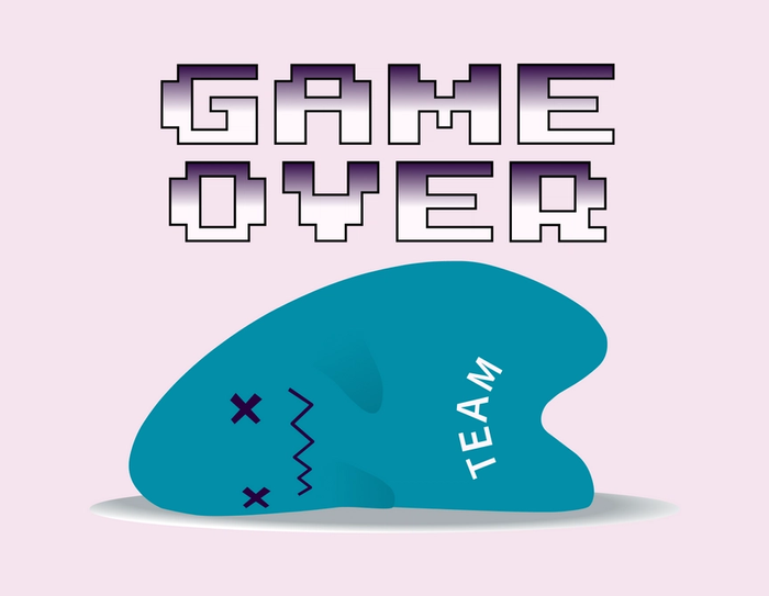Game over for teamet
