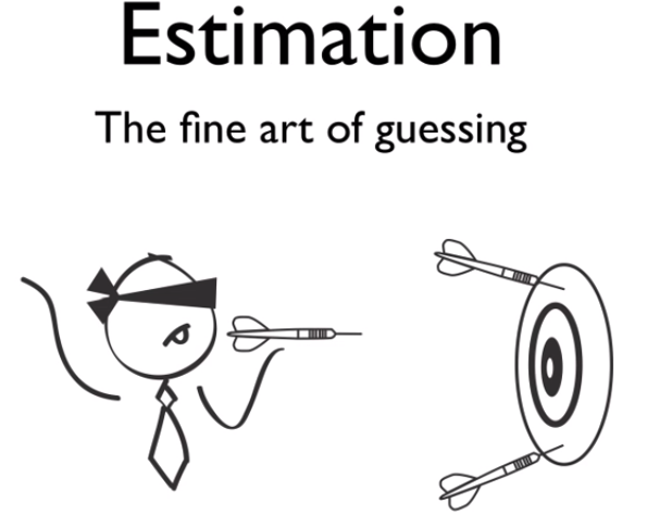 A person playing bulls eye with a blind fold