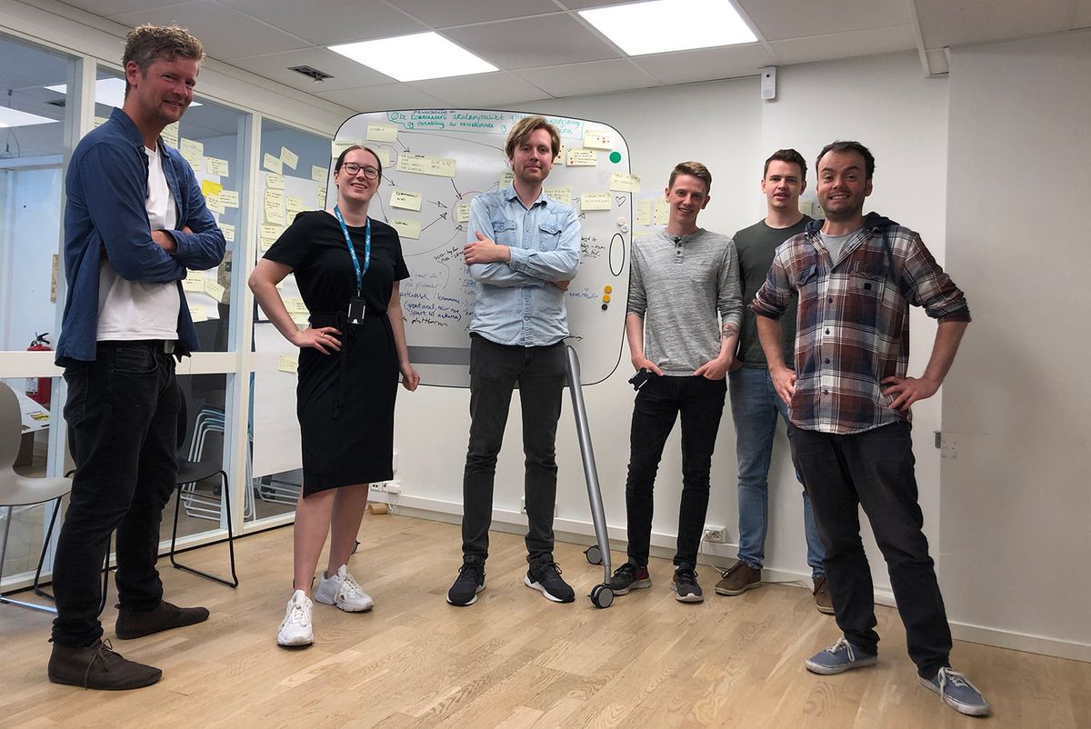 Sabima-teamet på teamrommet