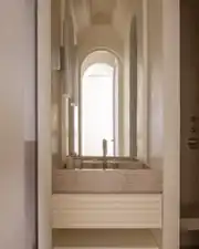 Luxury bathroom with walk-in shower