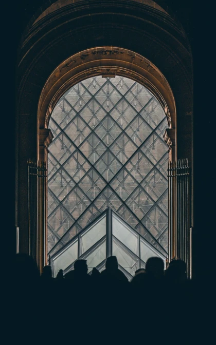 Louvre Pyramid, Paris art