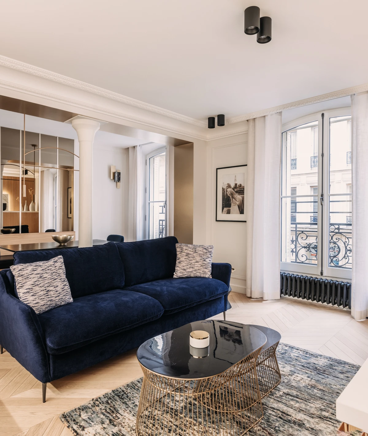 Photo living room luxury rentals Paris