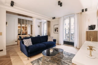 Photo living room luxury rentals Paris