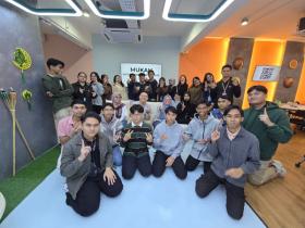 Group photo with SDEC Pre-Ideathon participants in Mukah