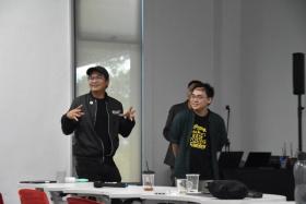 Photo during a discussion during the EntreCamp in Sarawak