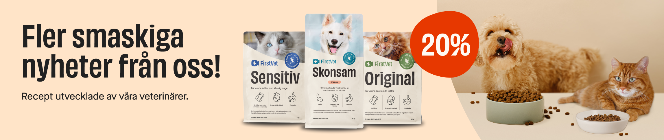 Release of dog food campaign page