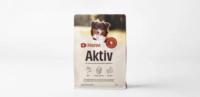 En foderpåse av FirstVet Aktiv, 3 kg 