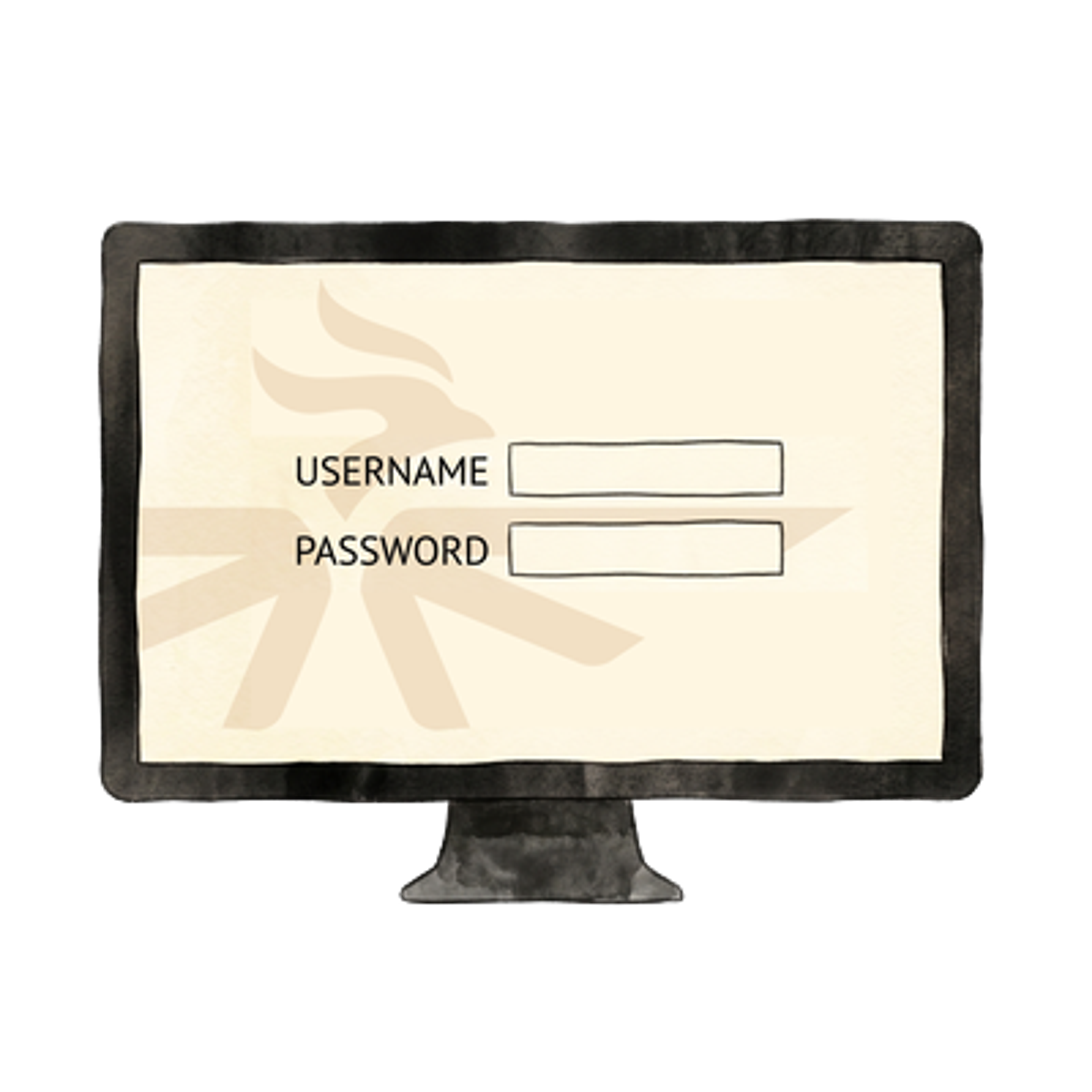 Computer screen Illustration