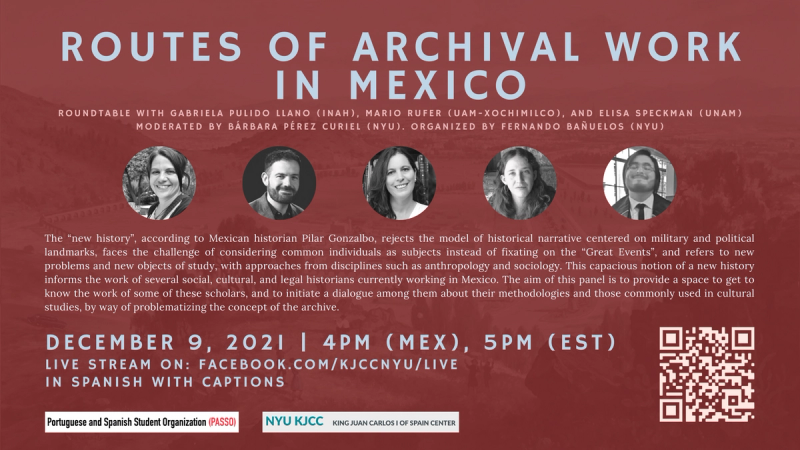 image from Online Event | Round Table: Routes of Archival Work in Mexico
