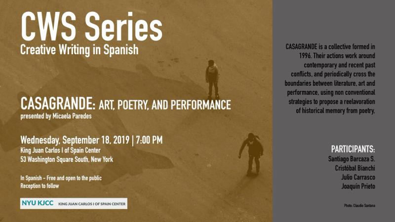 image from CWS Series | Casagrande: Art, Poetry and Performance