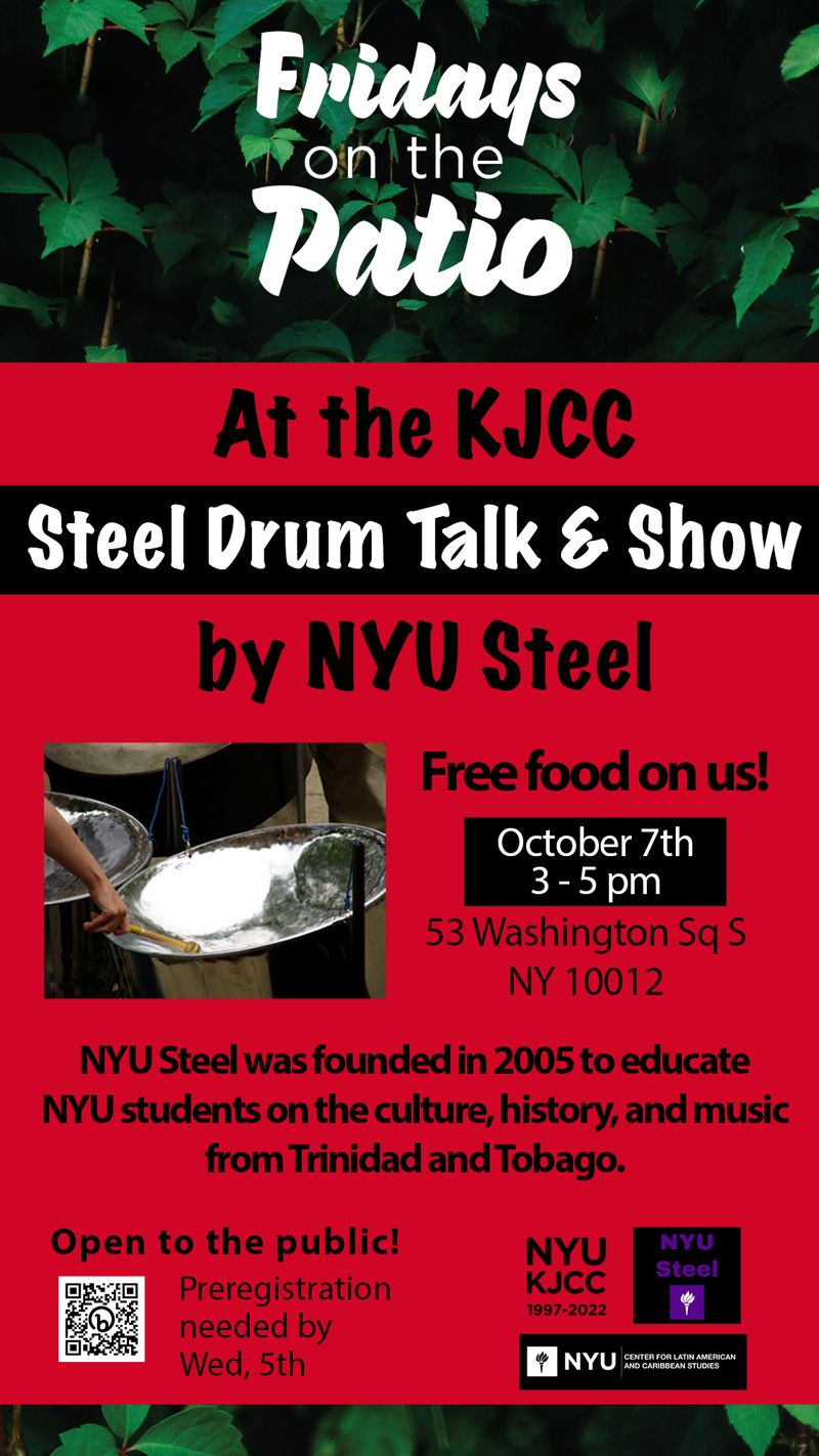 image from Fridays on the Patio: Steel Drum Talk & Show