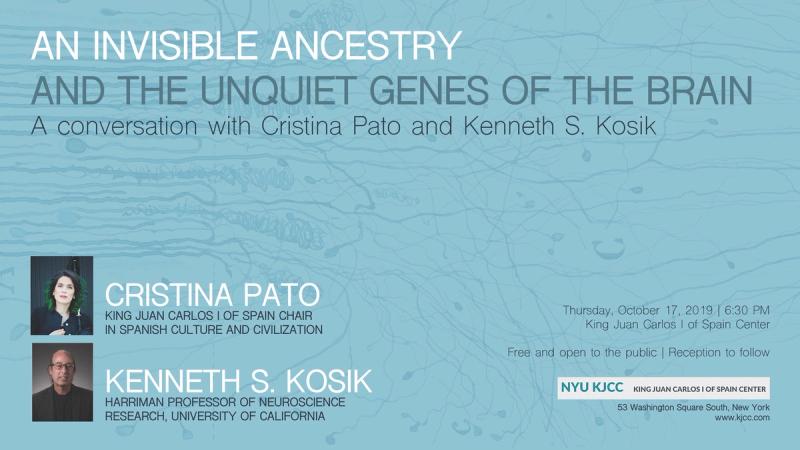 image from VIDEO | Cristina Pato - King Juan Carlos Chair | A CONVERSATION WITH CRISTINA PATO AND KENNETH S. KOSIK: An Invisible Ancestry and the Unquiet Genes of the Brain 
