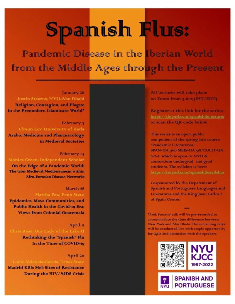 image from Spring 2022 Lecture Series | Spanish Flus: Pandemic Disease in the Iberian World from the Middle Ages through the Present
