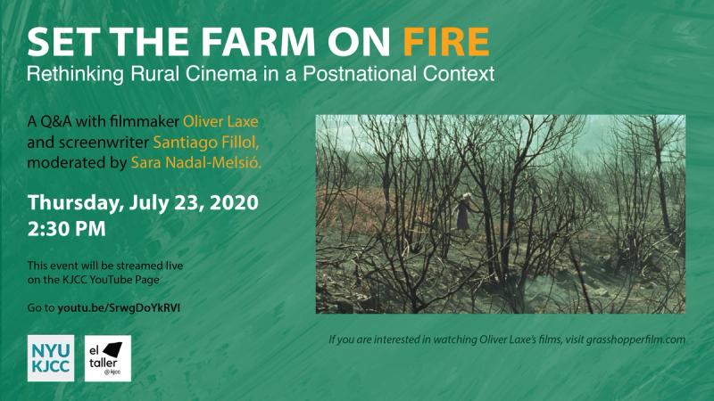 image from Online event | el taller @ KJCC | Set the Farm on Fire: Q&A with Oliver Laxe and Santiago Fillol