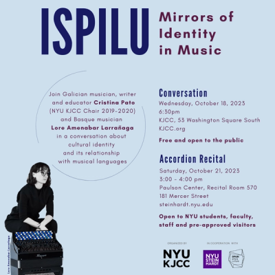 image from "Ispilu: Mirrors of Identity in Music" a conversation with Basque musician Lore Amenabar Larrañaga