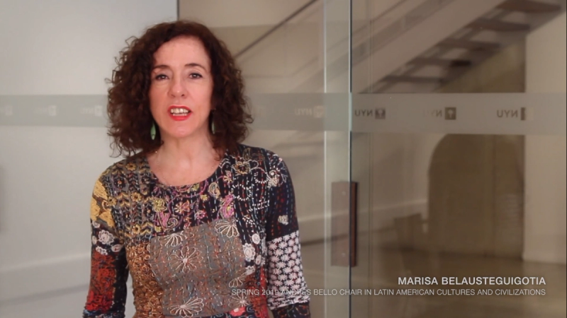 image from Video Interview | Prof. Marisa Belausteguigotia, Spring 2019 Andrés Bello Chair in Latin American Cultures and Civilizations