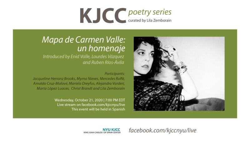 image from Online Event | KJCC Poetry Series | Mapa de Carmen Valle: un homenaje