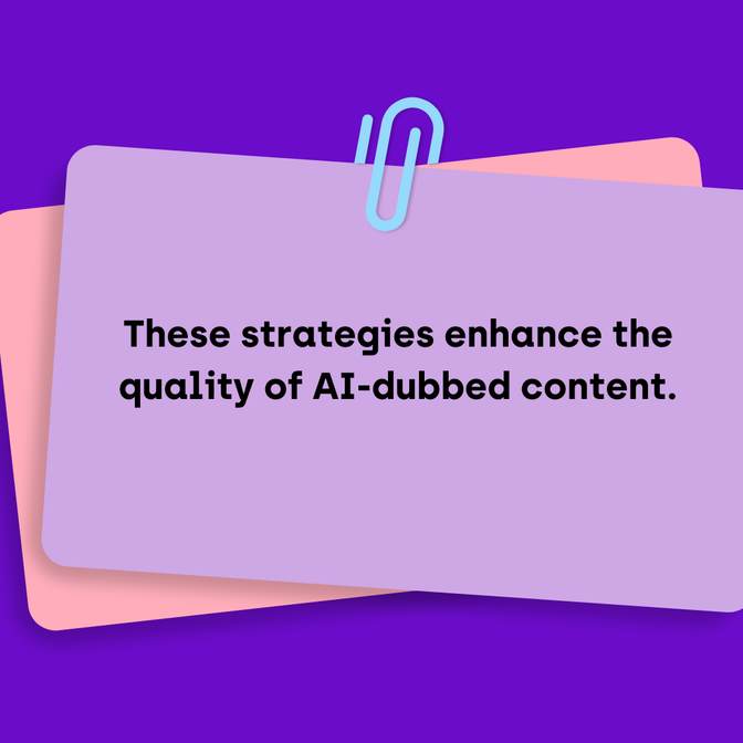A purple background with two overlapping sticky notes. The top one says 
