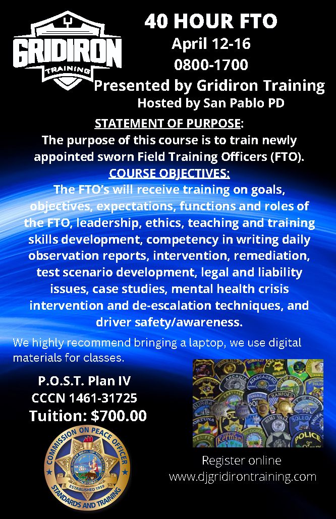 Field Training Officer (FTO) Basic