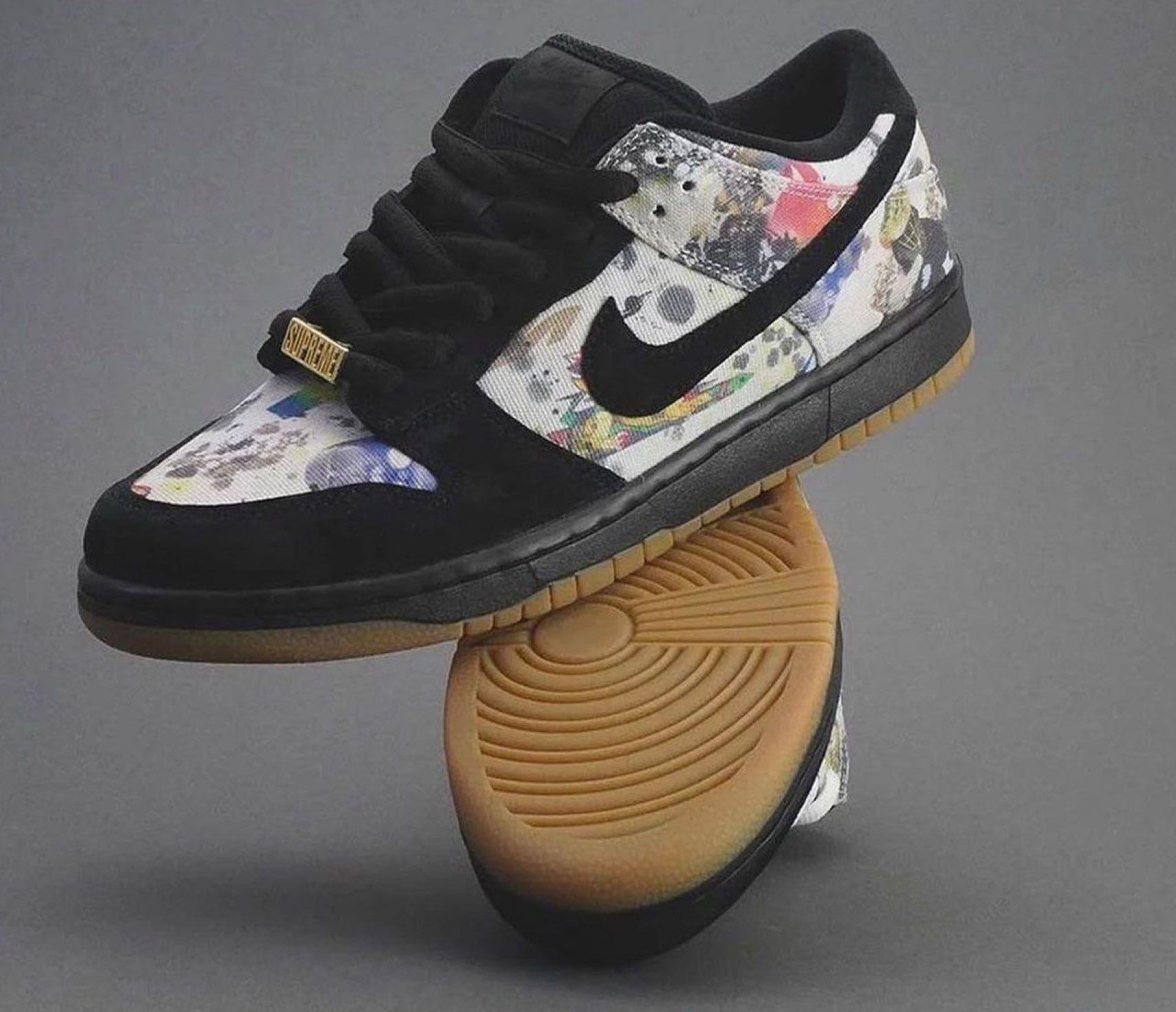 Designer Louis Vuitton Supreme Denim Nike SB Dunk Low Sneakers