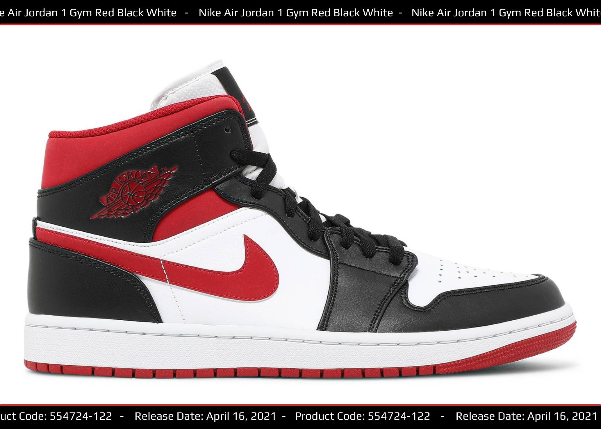 Red black and hot sale white nike air jordans