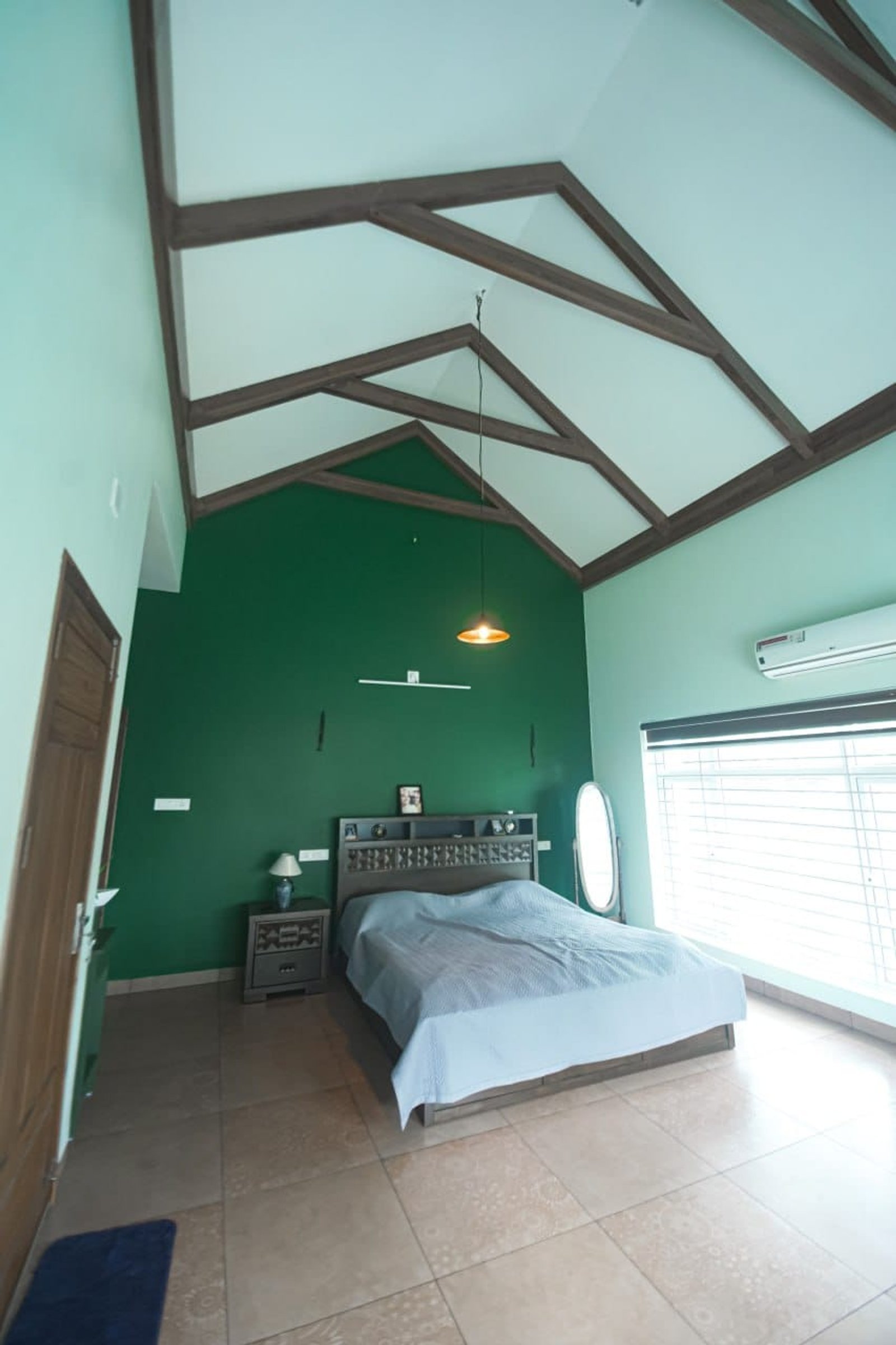 Contemporary 3BHK Sloped roof House — gallery photo