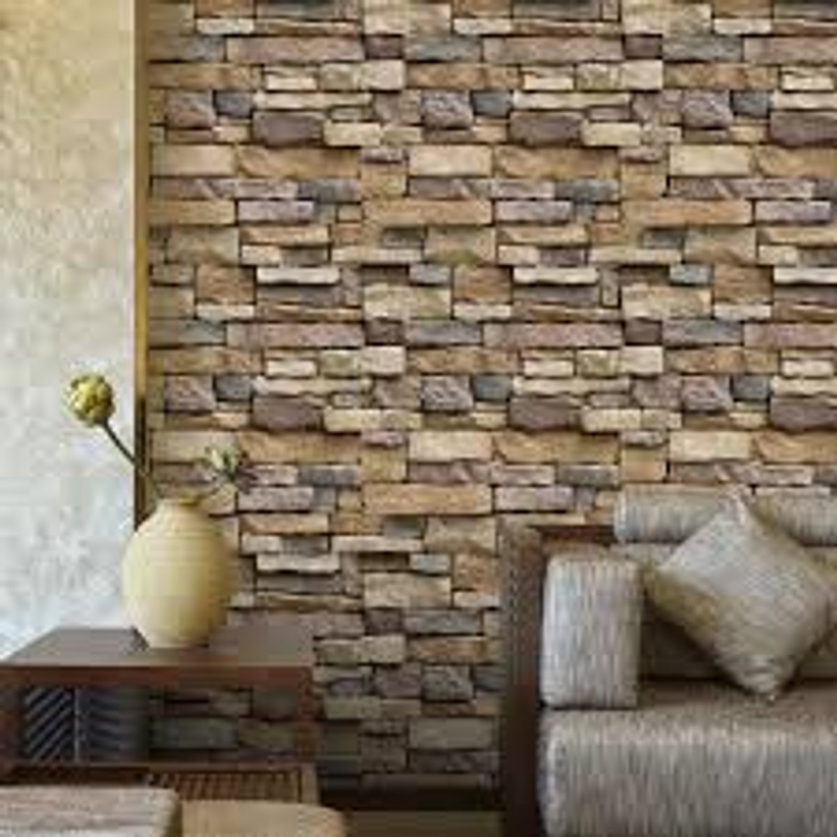Stone wall paper