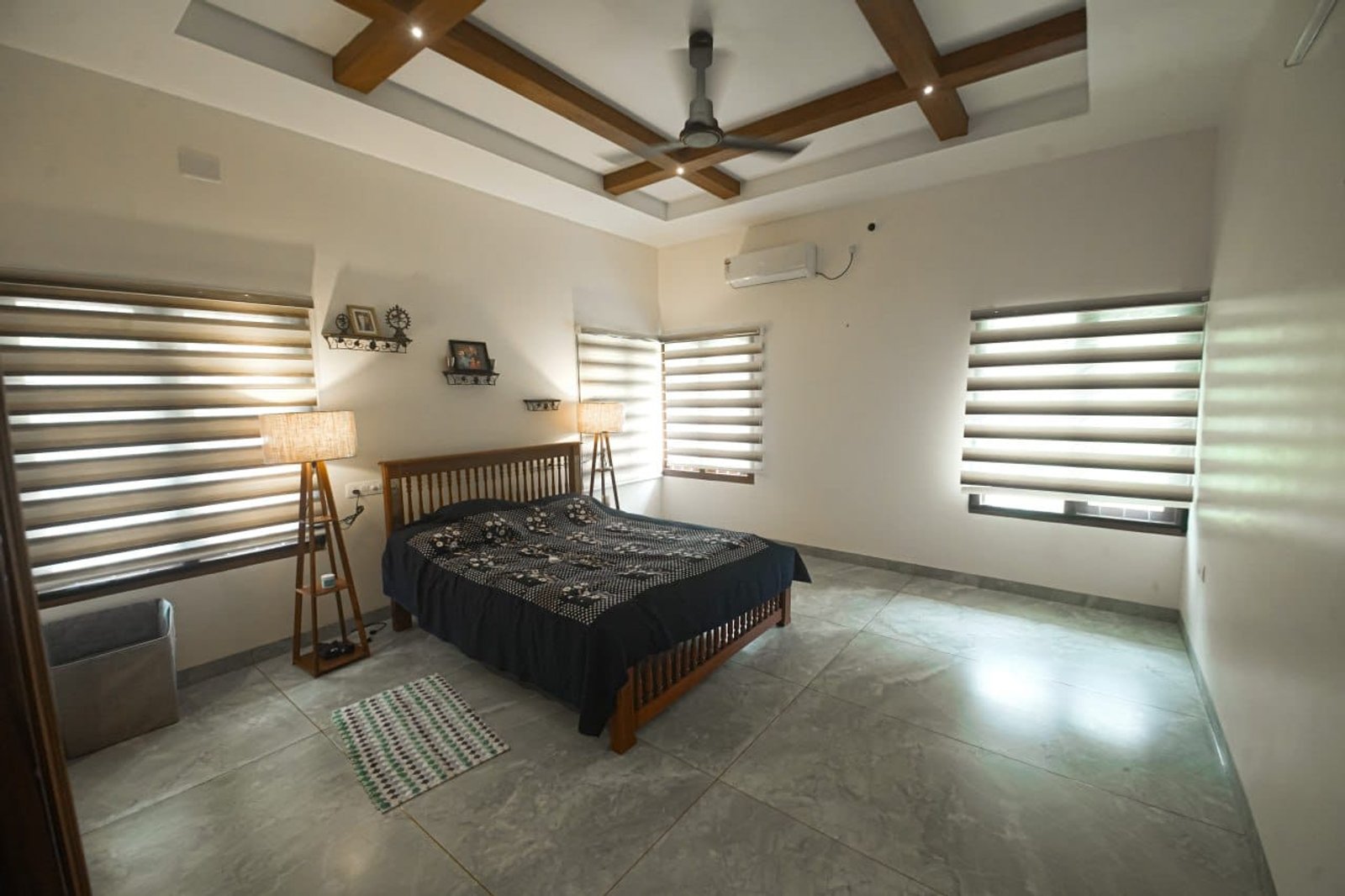 Contemporary 3BHK Sloped roof House — gallery photo
