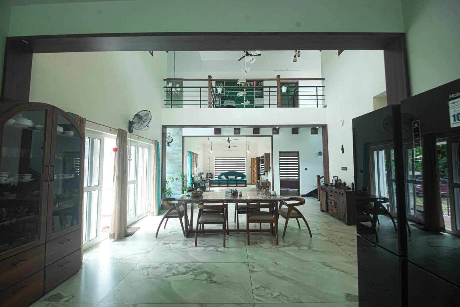 Contemporary 3BHK Sloped roof House — gallery photo
