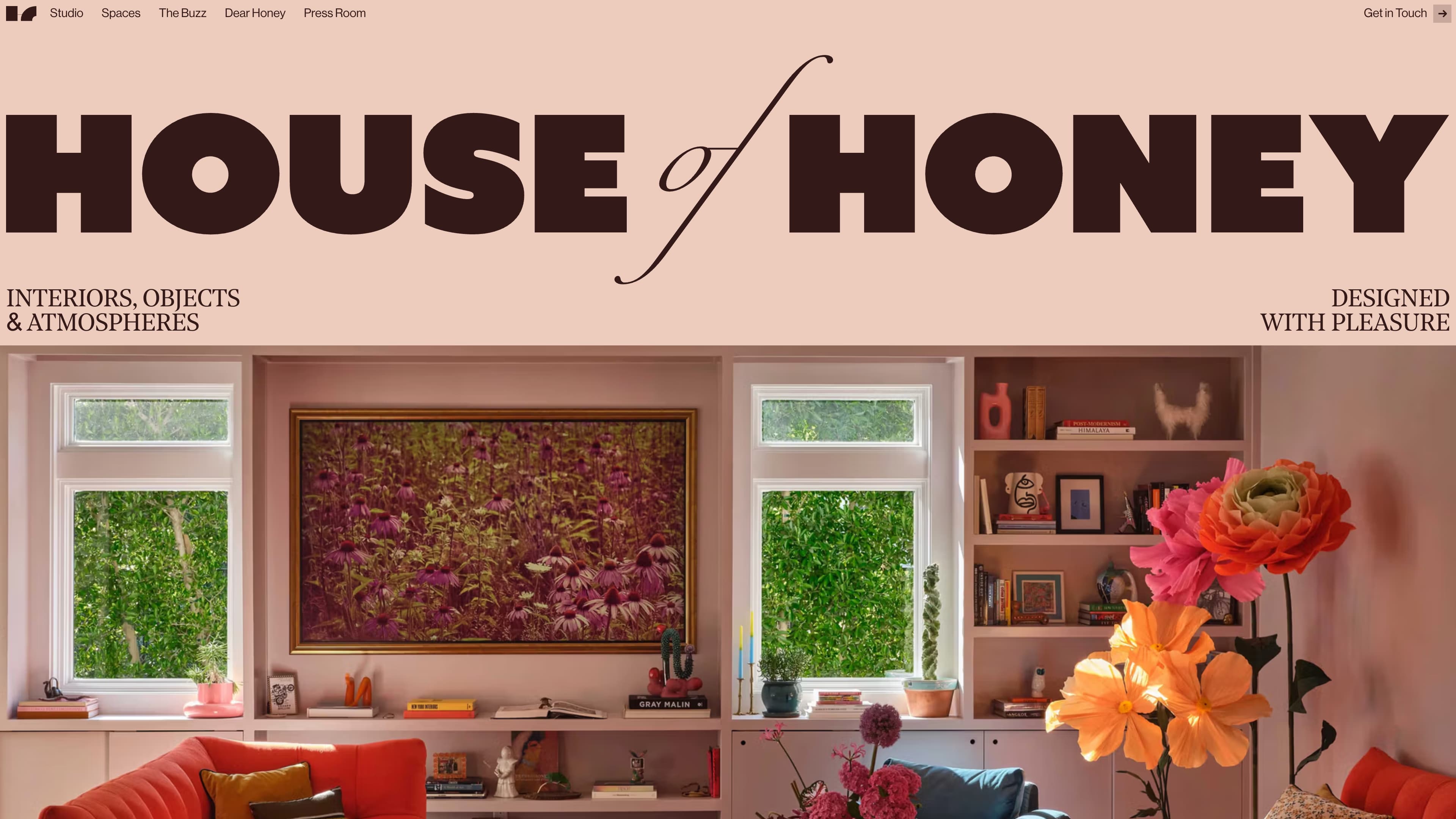 House of Honey website built on The Content Architecture