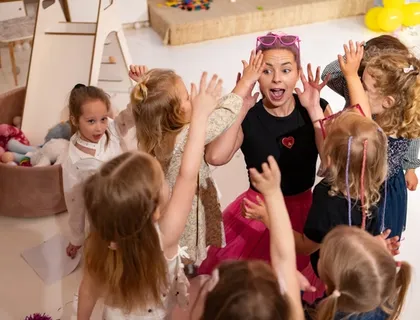 Magiškas momentas vaikų šventėje su Dreamy Mermaid animatore