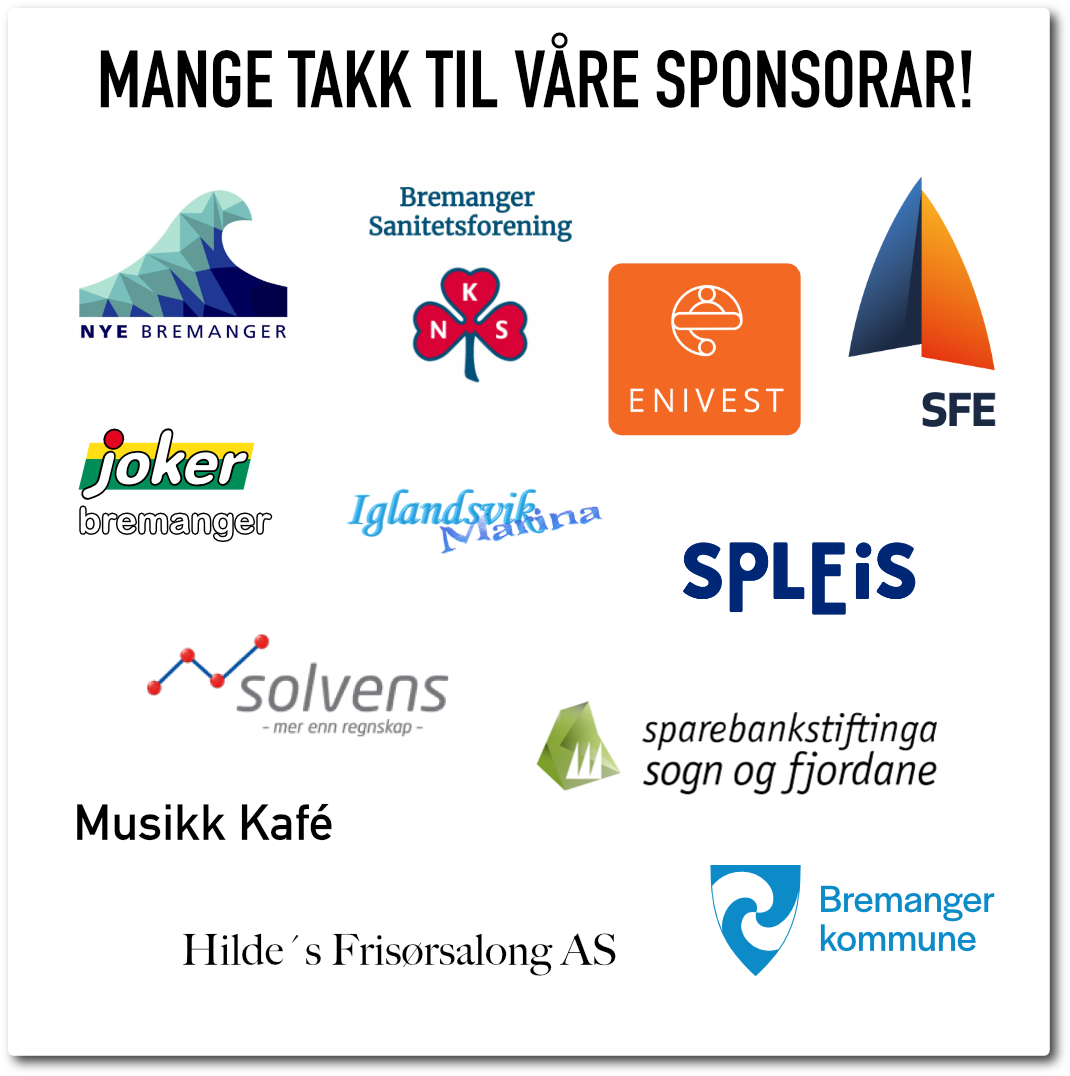 Mange takk til våre sponsorar!