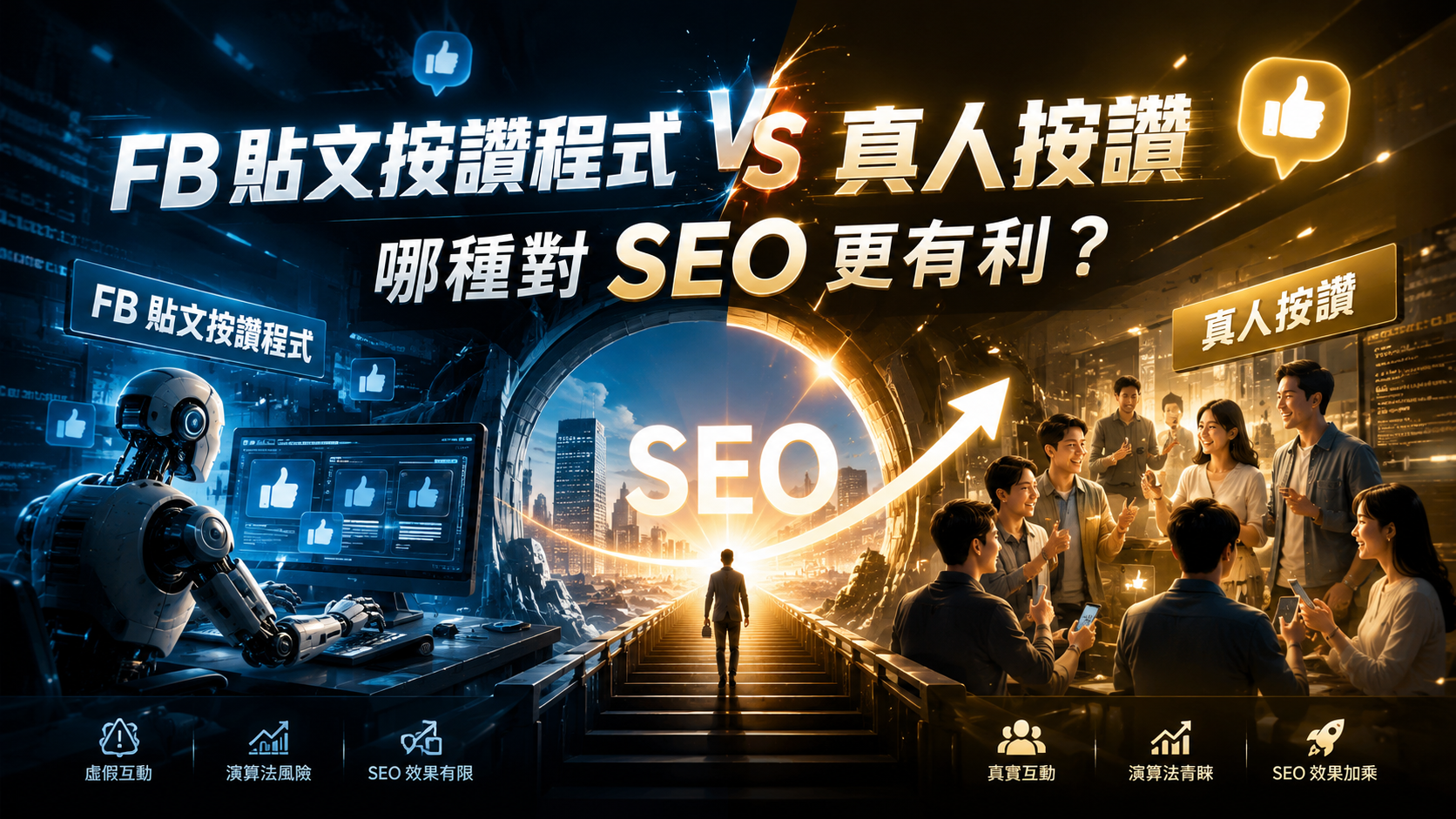 FB 貼文按讚程式 vs 真人按讚：哪種對 SEO 更有利？