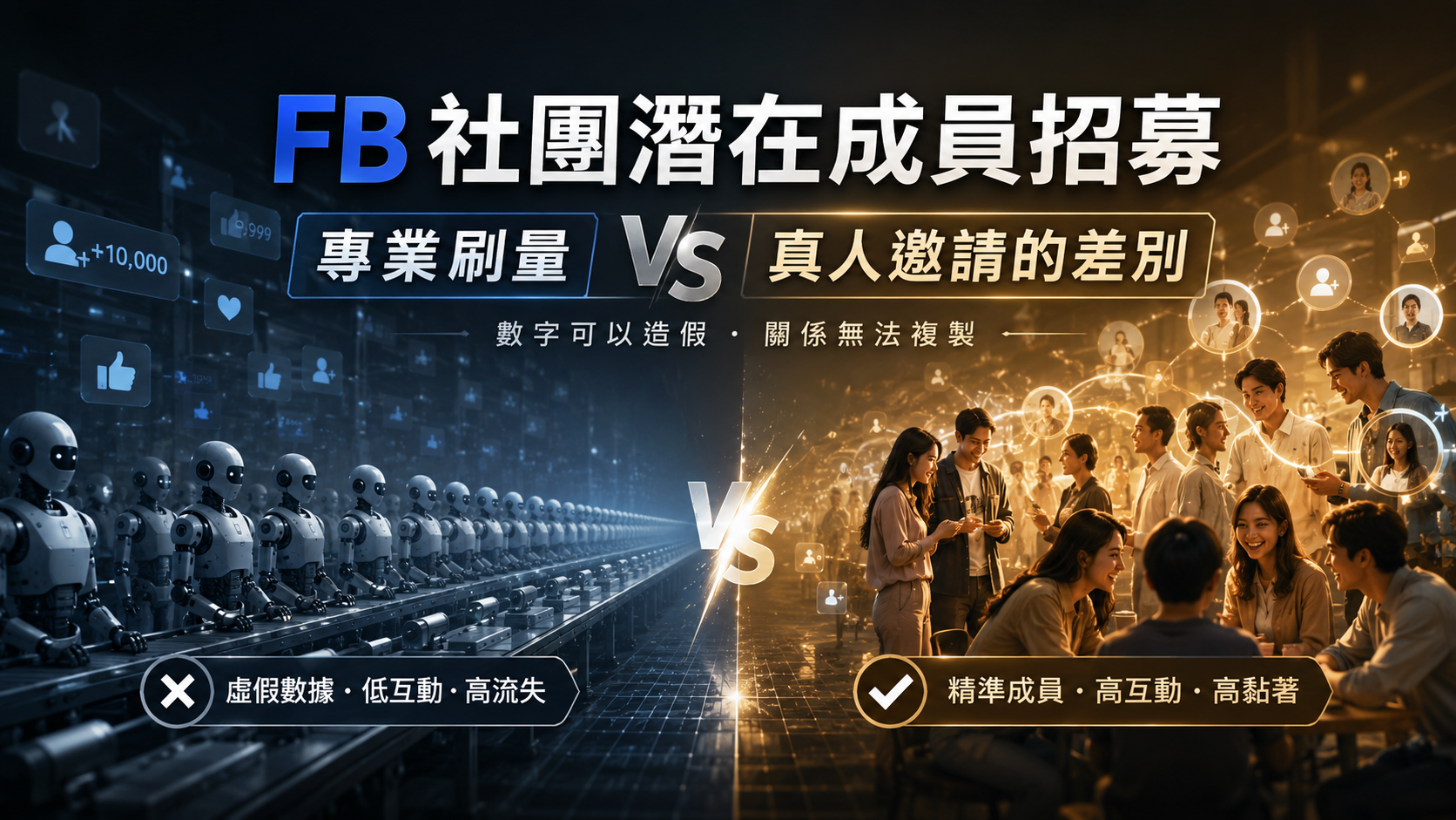 FB 社團潛在成員招募：專業刷量與真人邀請的差別