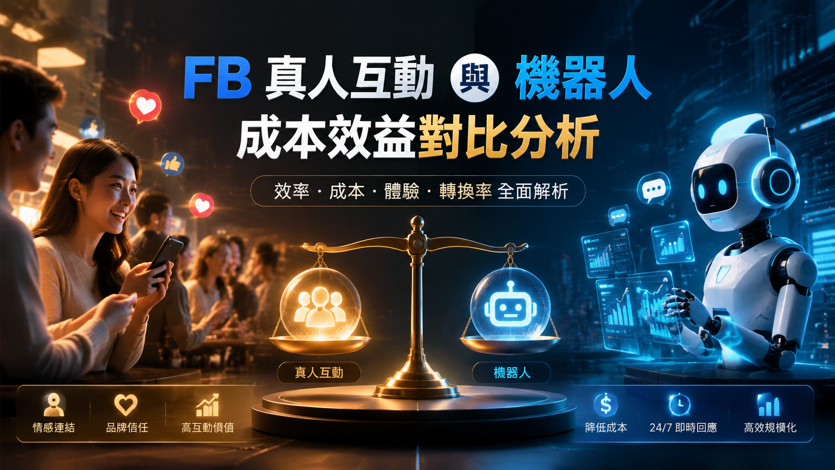 FB 真人互動與機器人的成本效益對比分析
