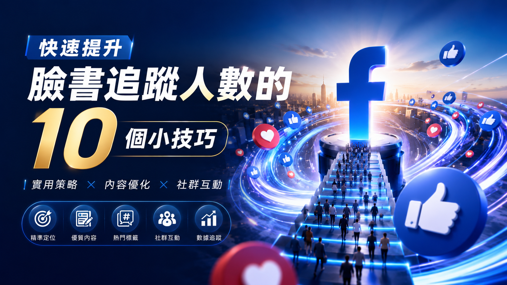 快速提升臉書追蹤人數的 10 個小技巧