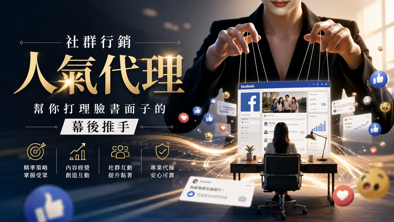 社群行銷人氣代理：幫你打理臉書面子的幕後推手
