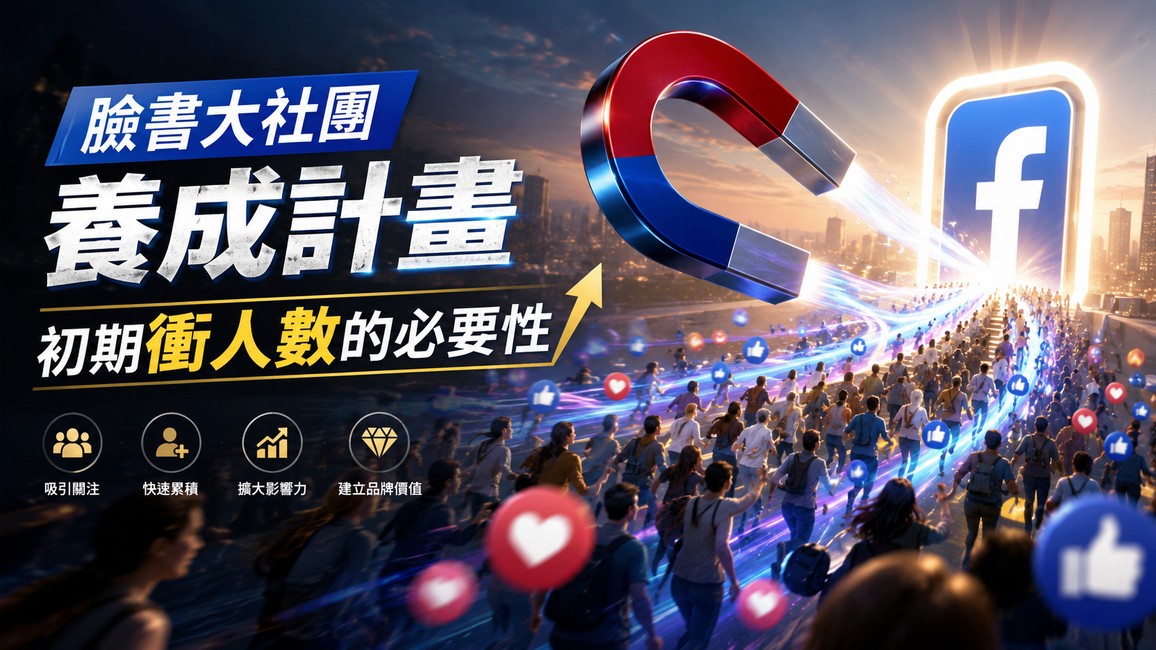 臉書大社團養成計畫：初期衝人數的必要性