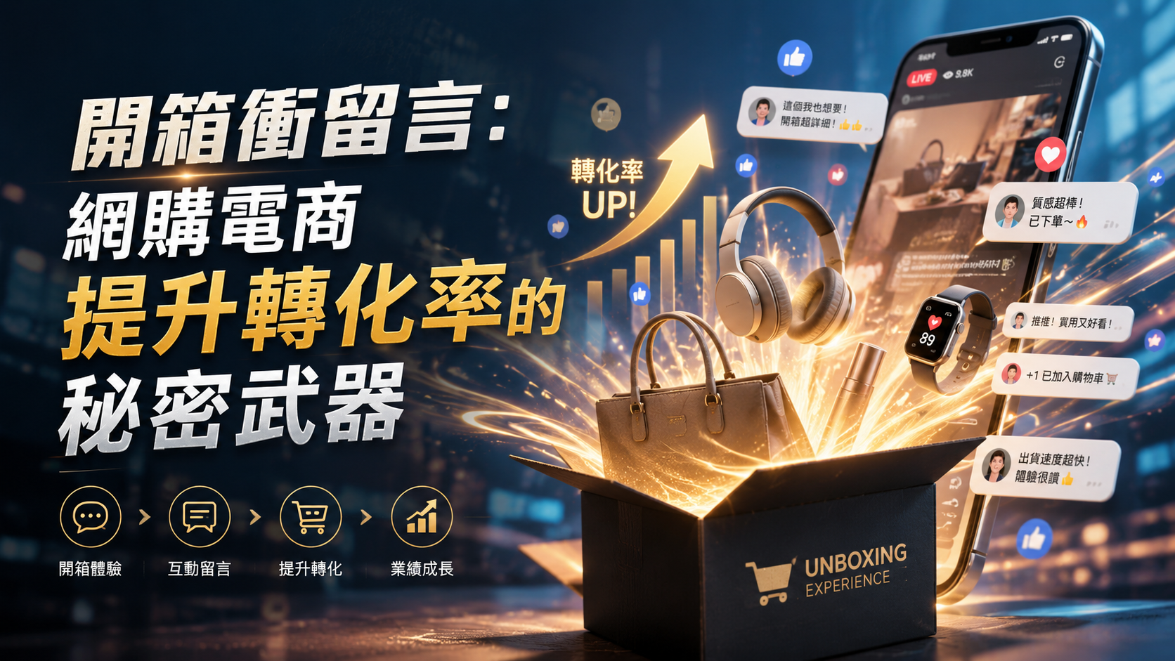 開箱衝留言：網購電商提升轉化率的秘密武器