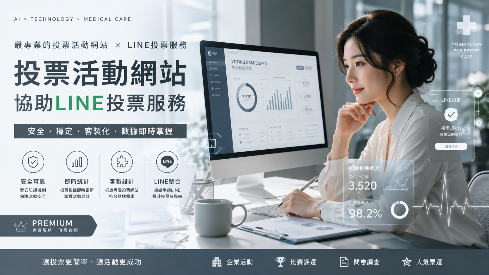LINE投票活動買票推薦：真人帳號代投票，IP不重複、不被察覺