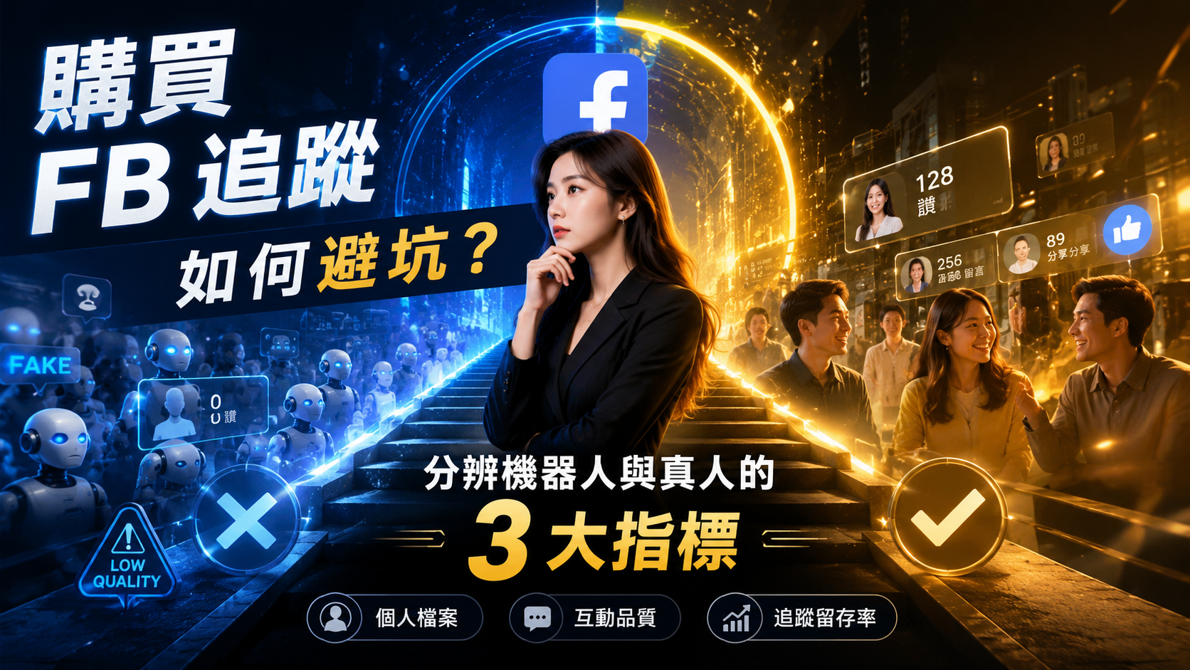 購買 FB 追蹤如何避坑？分辨機器人與真人的 3 大指標