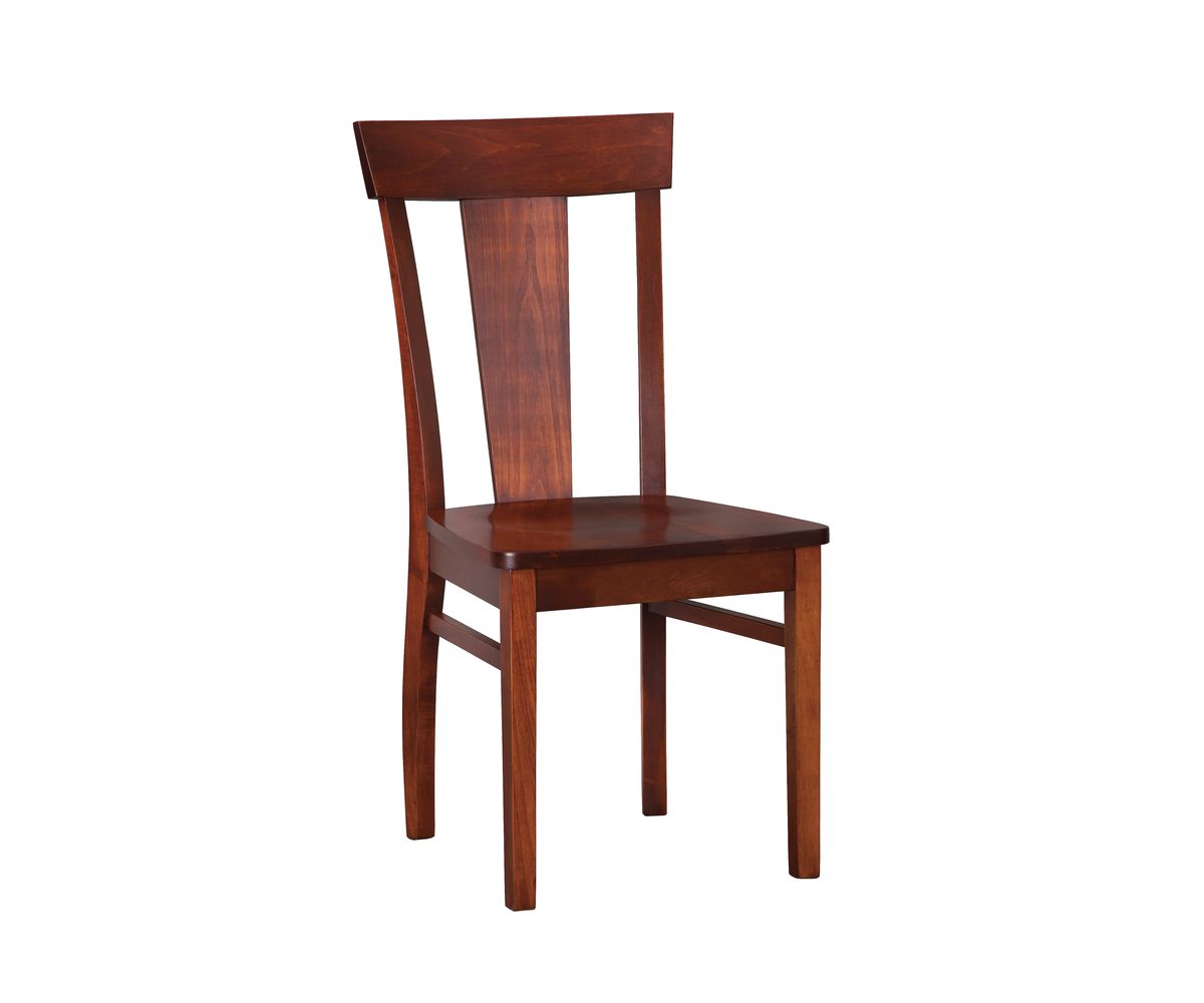Traditional Solid Wood Side Chair With Tapered Back