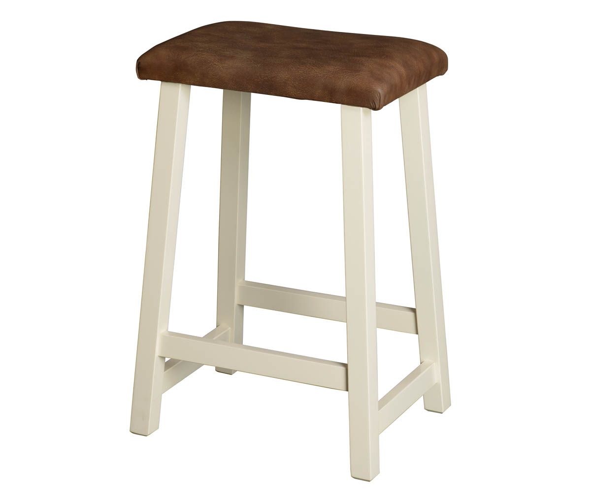 Manhattan Upholstered Bar Stool With Painted Or Stained Wood Frame