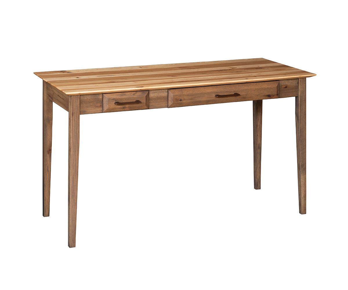 hand-rubbed finish hardwood Solid Wood Sofa Table With Two Drawers And Lower Shelf, Solid Wood Sofa Table With Two Drawers And Lower Shelf in a showroom vignette setting highlighting Solid Wood Sofa Table With Two Drawers And Lower Shelf (thumbnail 5 of 6).