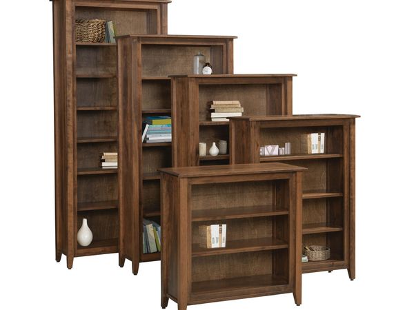 Ventura Open Bookcase With Tapered Legs, 36-inch Width