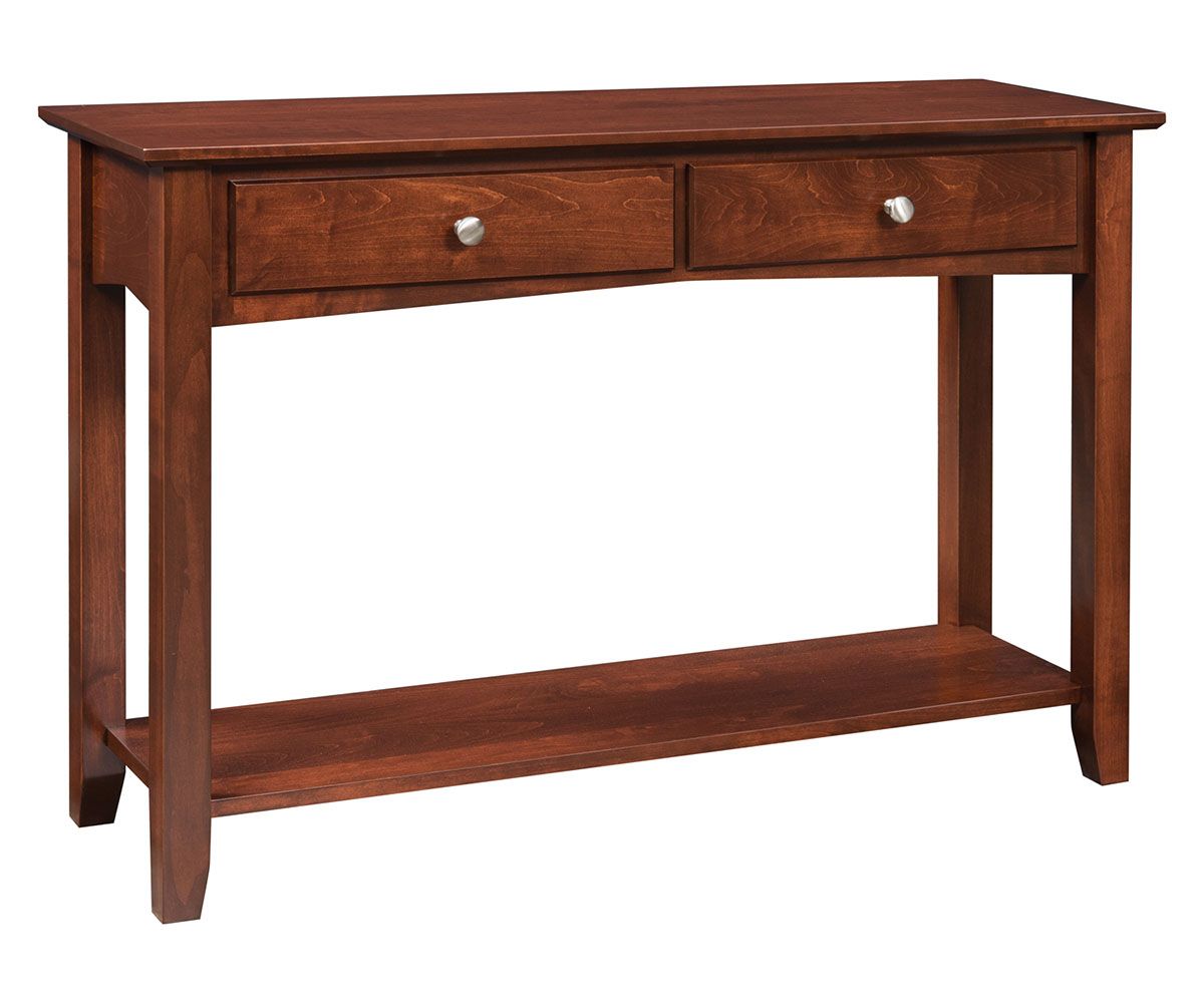 Two-drawer Sofa Table With Lower Shelf