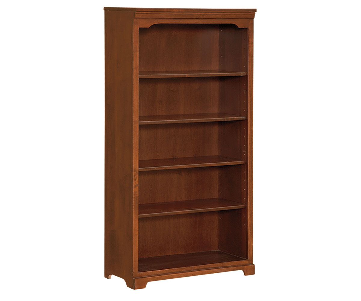 hand-rubbed finish hardwood Classic Mission Style Hardwood Bookcase, Classic Mission Style Hardwood Bookcase in a showroom vignette setting highlighting Classic Mission Style Hardwood Bookcase (thumbnail 2 of 6).