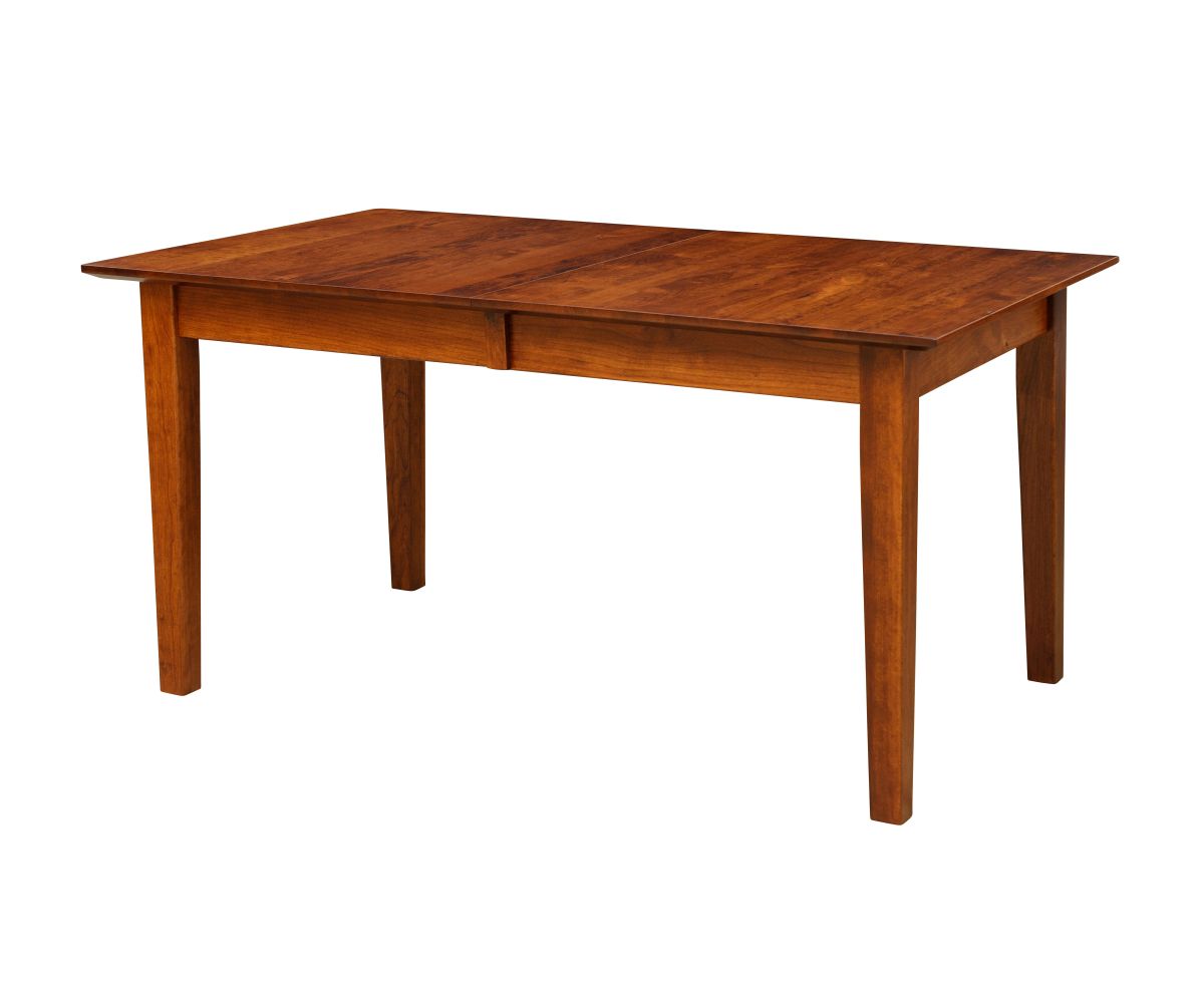 Contemporary Straight Leg Dining Table In Brown Maple
