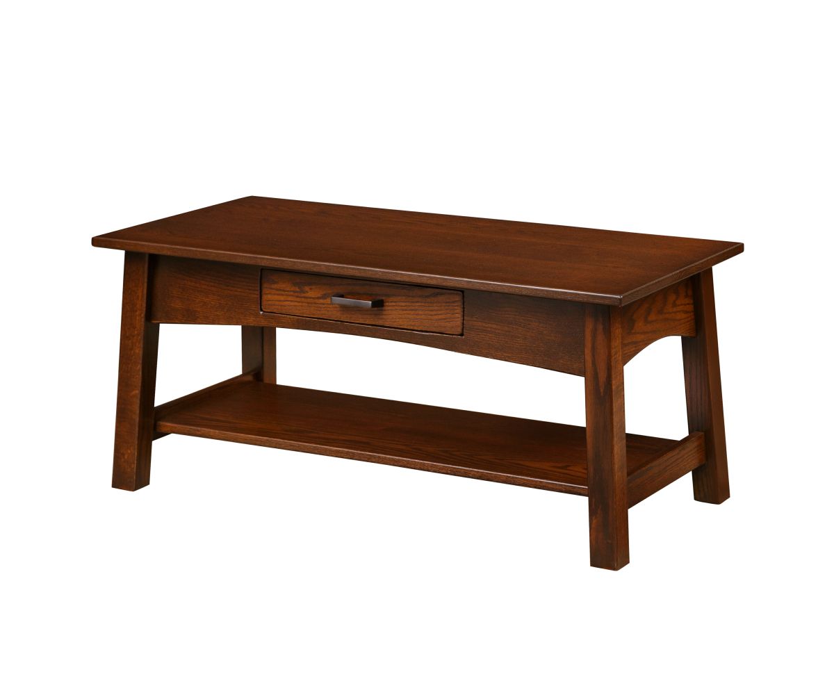 Sante Fe Coffee Table With Drawer And Shelf