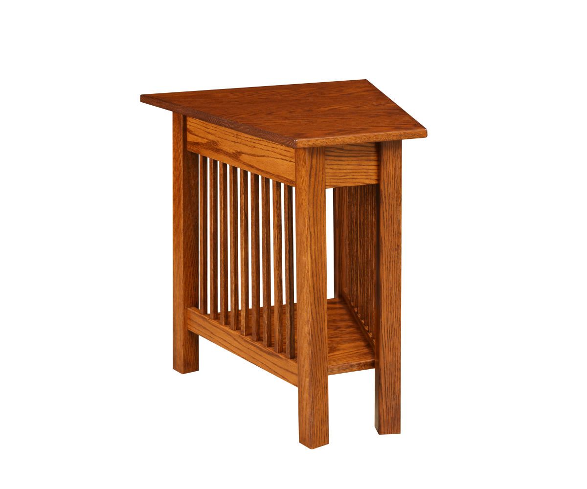 Mission Style Wedge End Table
